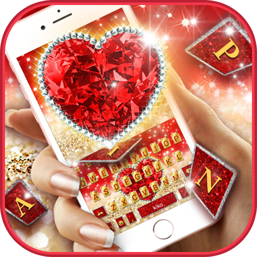 Gold Red Lux Heart Theme 1.0 Icon