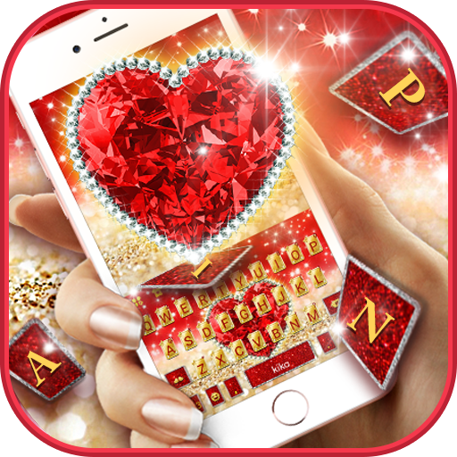 Gold Red Lux Heart Theme logo