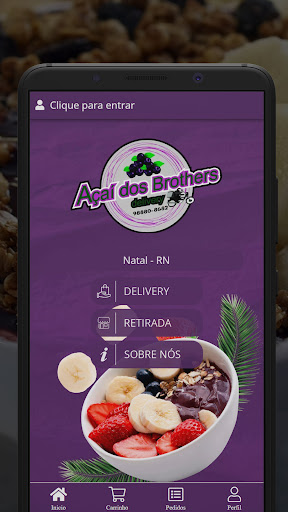 Android application Açaí dos Brothers screenshort