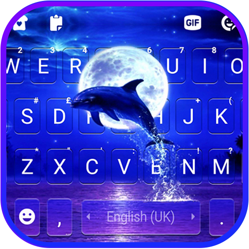 Dolphin Jump Keyboard Backgrou