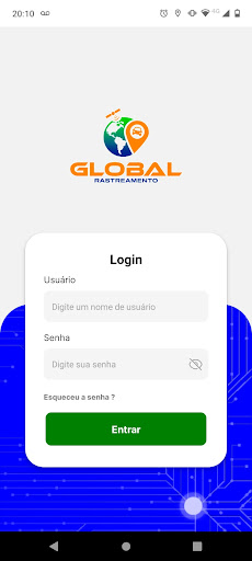 Android application Global Segurança screenshort
