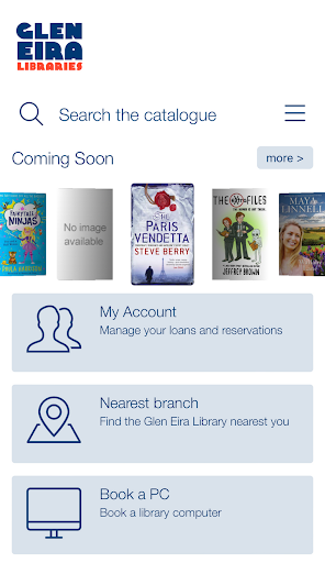 Android application Glen Eira Libraries screenshort