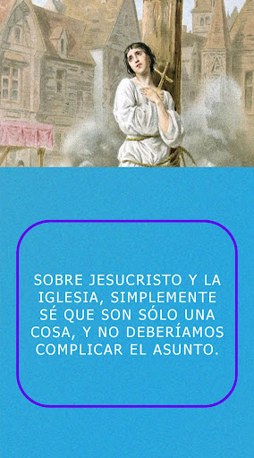 Android application Juana de Arco frases screenshort