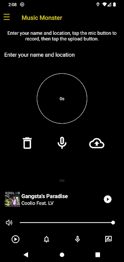 Android application 92.7 Music Monster screenshort