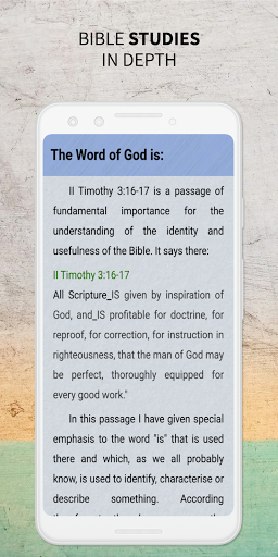 Android application Bible Studies in Depth screenshort