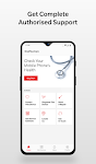 screenshot of OnePlus Care