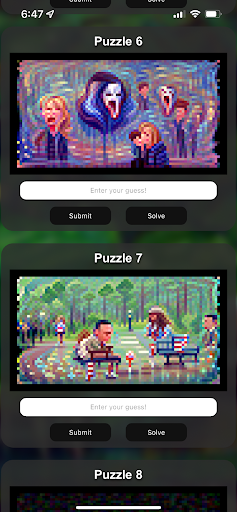 Pixel Quiz Screen 3