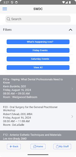 Southwest Dental Conference Screen 2