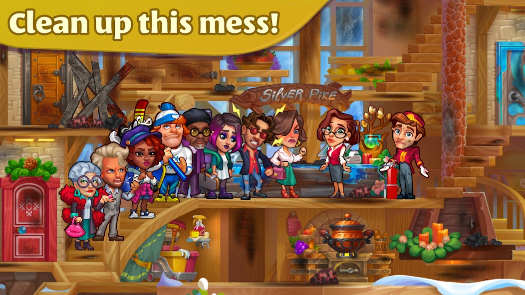Grand Hotel Mania: Hotel games 3.6.0.5 APK + Mod (Unlimited money) for Android