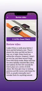 X Ultra Smartwatch Guide