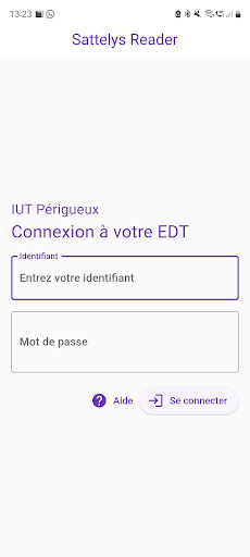 Android application EDT IUT Périgueux screenshort