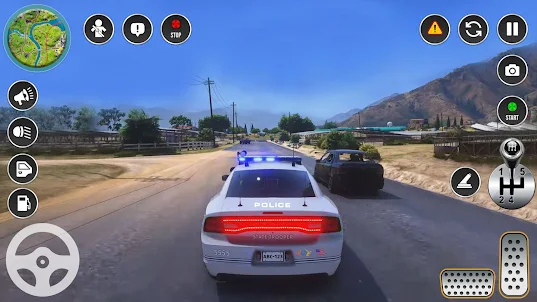 US police car 3d cop sim
