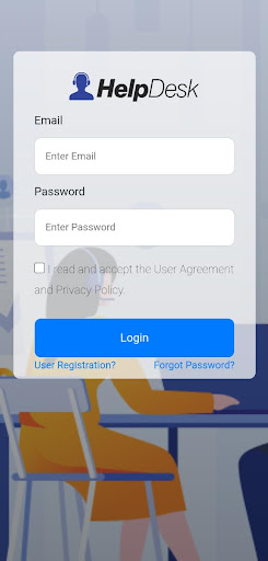 Android application DU HelpDesk screenshort
