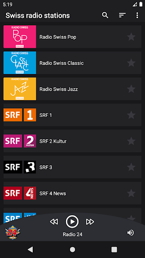 Swiss radio stations