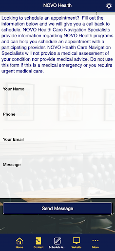 NOVO Health Screen 2