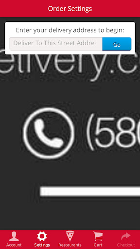 Grays Grub Delivery Screen 2
