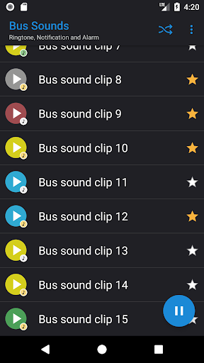 Bus Sounds Screen 2