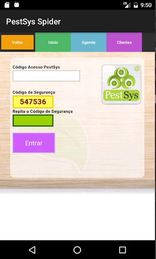 Android application PestSys Spider Mobile screenshort