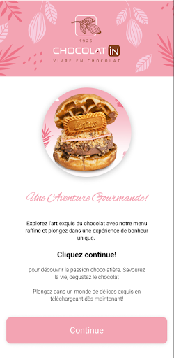 Android application CHOCOLATIN screenshort