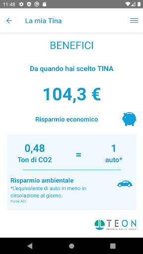 Tina Mobile Screen 2