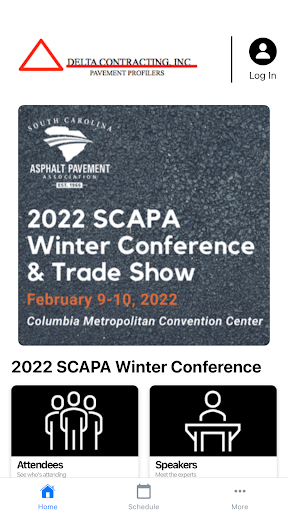 SCAPA Conferences & Events Screen 2