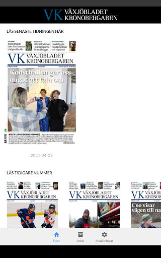 Växjöbladet Kronobergaren Screen 3