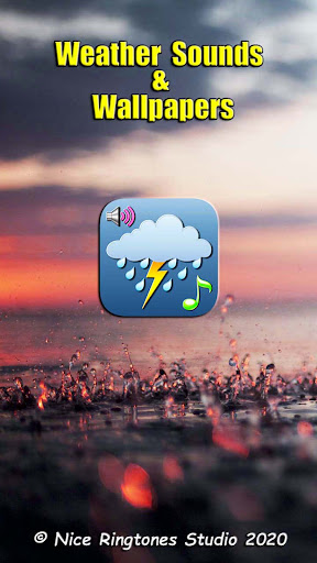 Android application Weather Sounds and Wallpapers screenshort