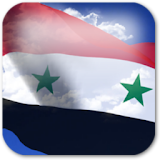 3D Syria Flag Live Wallpaper + icon
