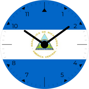 Nicaragua Analog Watch Face