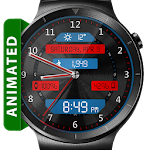 Cover Image of Download Black Metal LED HD Watch Face  APK
