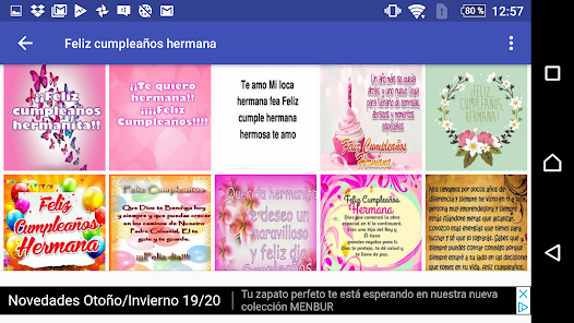 Captura 6 FELIZ CUMPLEAÑOS HERMANA FANTÁ android