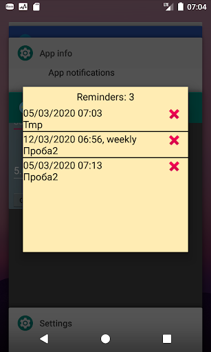 Remind Me Screen 3