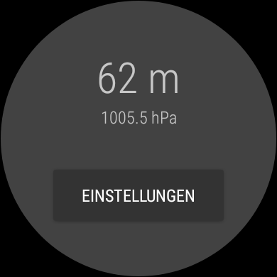 Android application MT barometrischer Höhenmesser screenshort