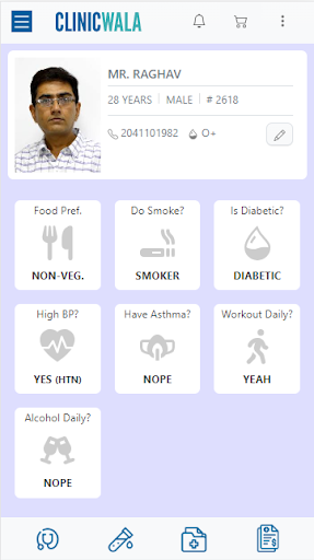 ClinicWala for Patients Screen 2
