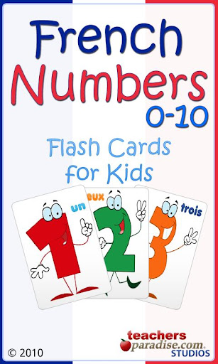 Android application French Numbers 0-10 Flash Card screenshort
