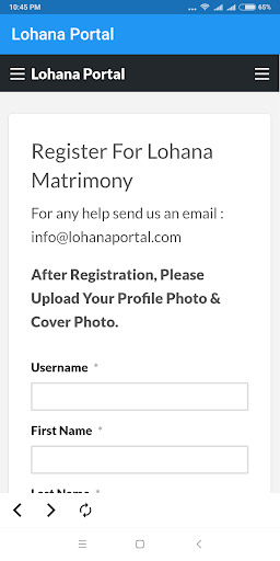 Android application Lohana Portal - Lohana Matrimo screenshort