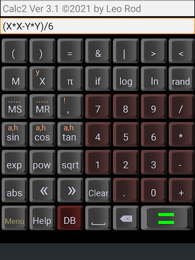 AndrCalc2 Screen 3