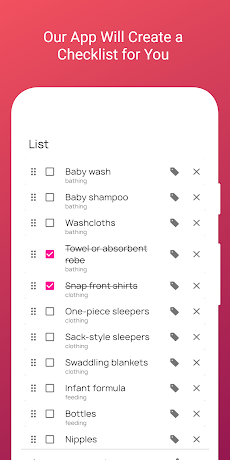 Baby Checklist for the Newbornのおすすめ画像4