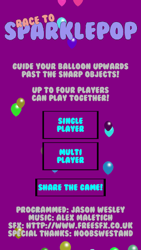 Android application Race to Sparklepop screenshort