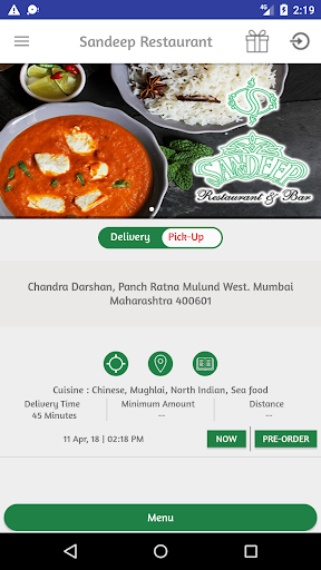 Sandeep Restaurant Screen 2