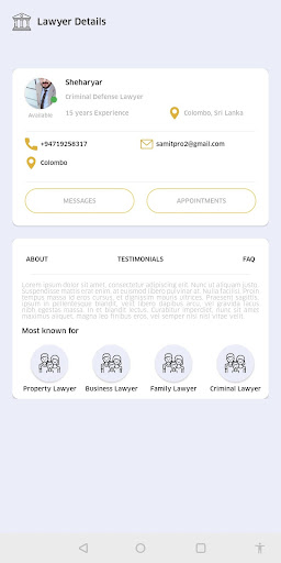 Lawyer App Solution for Law Fi Screen 3