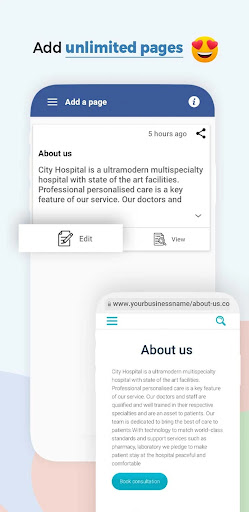 Portify : Website Builder Screen 3