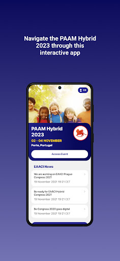 Android application EAACI Events screenshort