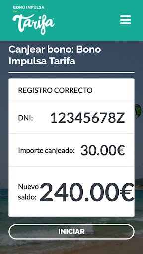 Android application Bono Impulsa Tarifa screenshort