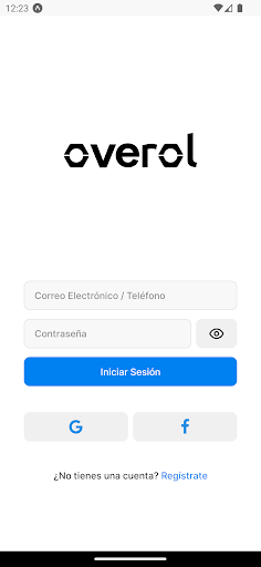 Android application Overol screenshort