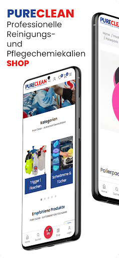 Android application Pureclean Shop screenshort