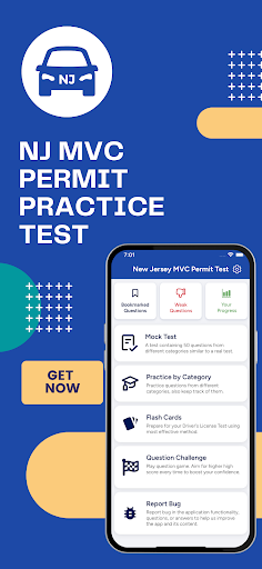 Android application NJ Permit Practice Test screenshort