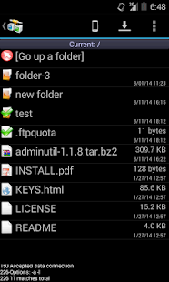 AndFTP (your FTP client) Screenshot