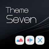 Seven Black Theme + Icons icon