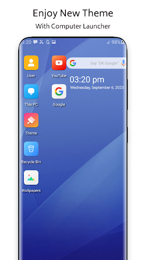 Android application Computer Launcher Theme win 10 screenshort